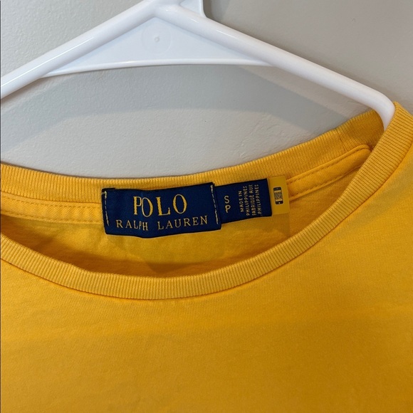 Polo Ralph Lauren Polo Bear Summer Costal Bucket Hat T-Shirt Size Small Yellow - Picture 3 of 5
